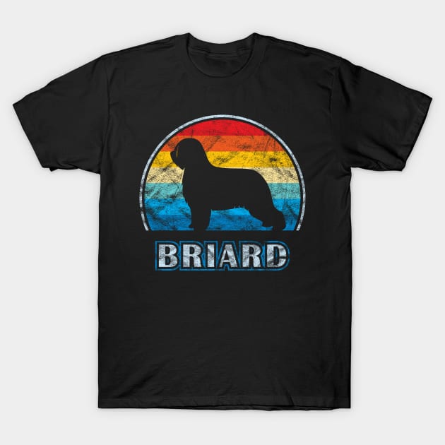 Briard Vintage Design Dog T-Shirt by millersye